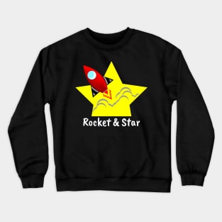 rocket and star Crewneck Sweatshirt